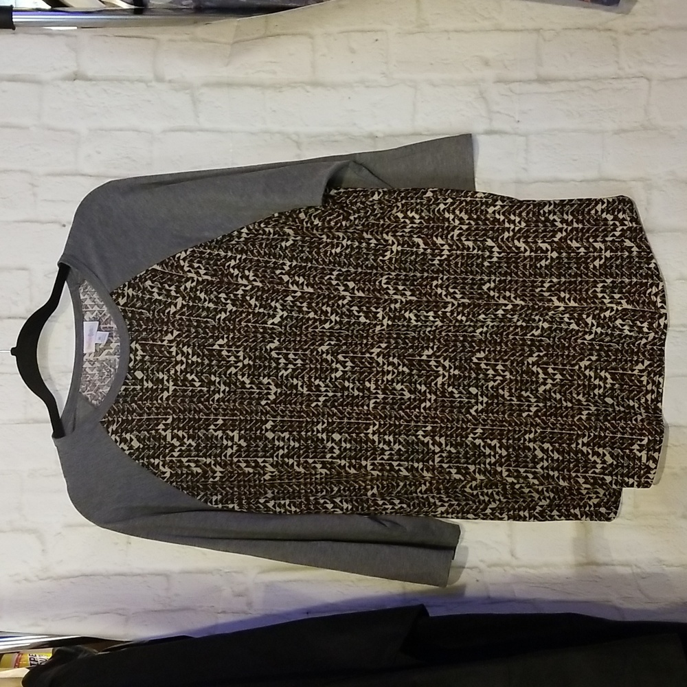LuLaroe Randy-Tee-Raglan 3/4 sleeve